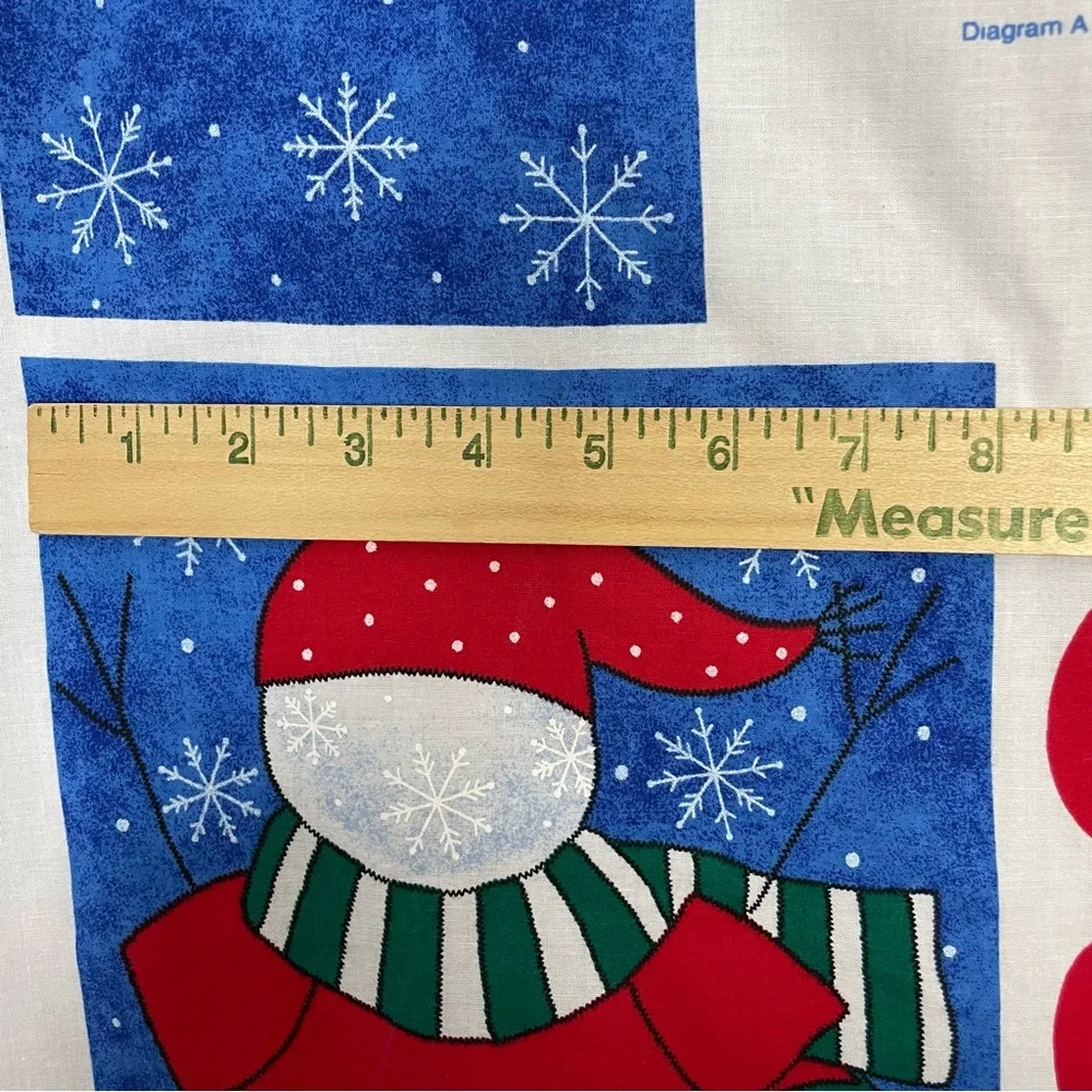 Vintage Cut and Sew Christmas Stocking 3-D Snowman Snow Buddies Kid Project #K23